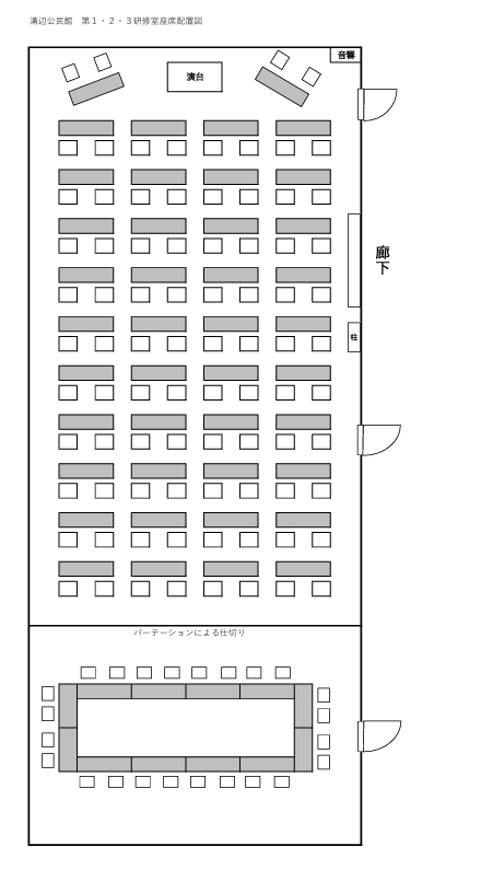 研修室座席図